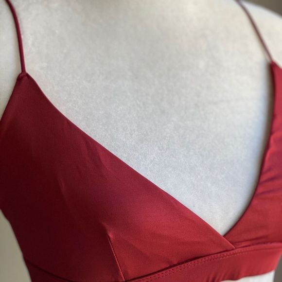 NWT Urban Outfitters Silky Triangle Bra - Picture 9 of 10